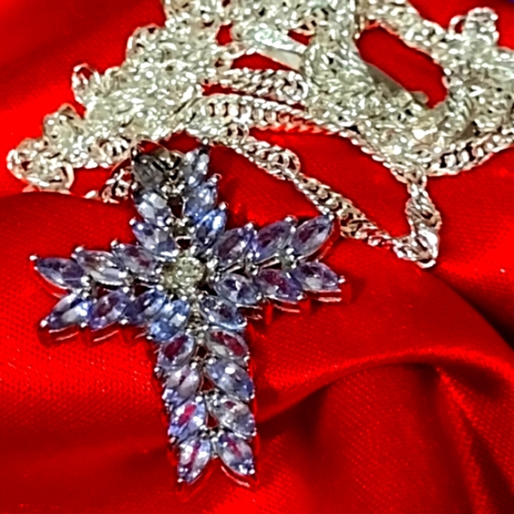 10KT Gold,.1pt Diamond Amethyst + Twisted Sterling